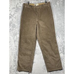 Gap Corduroy Pants Mens 34x32 Straight Leg Classic Casual Khaki Brown